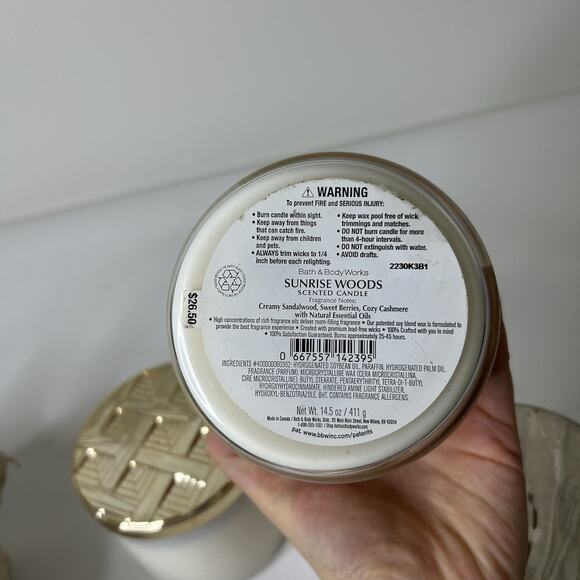 Bath & Body Works Candles Pink Pineapple Sunrise Bronzed Sunset & Sunrise Woods - Picture 3 of 6